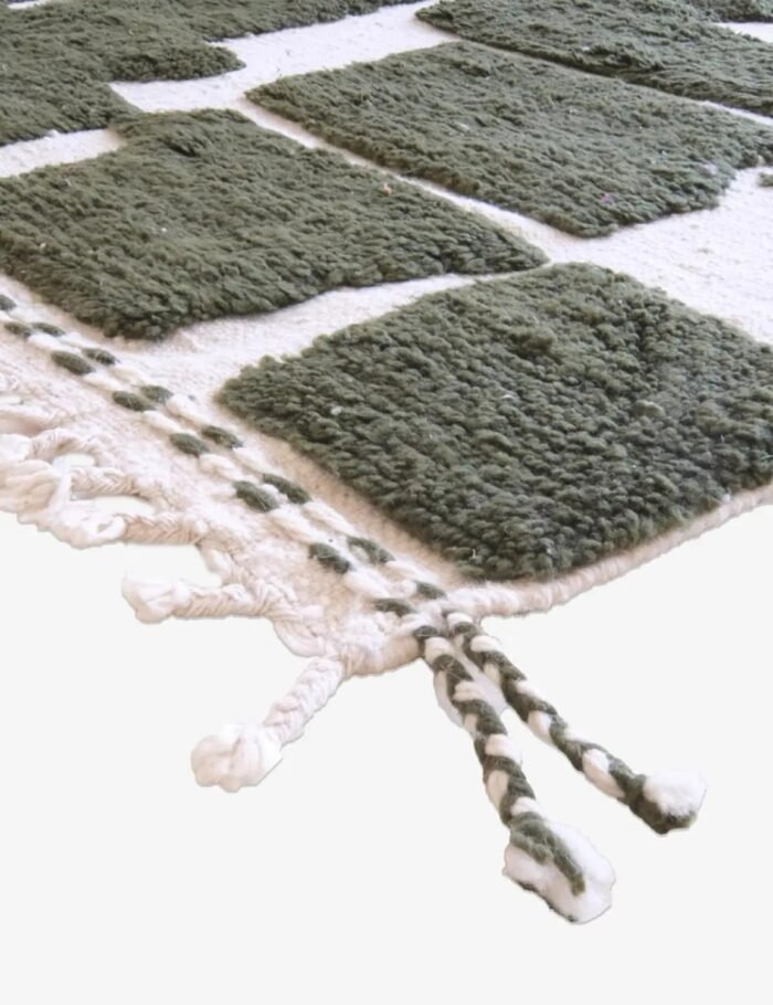 Chic ethnic Berber wool rug