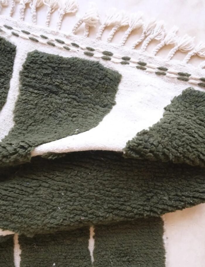 Chic ethnic Berber wool rug