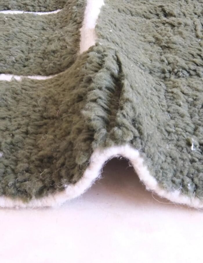 Chic ethnic Berber wool rug