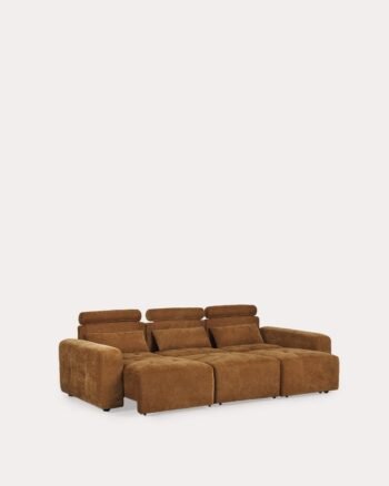 Elektrinė išskleidžiama sofa TORNES, 3 vietų, 381 cm