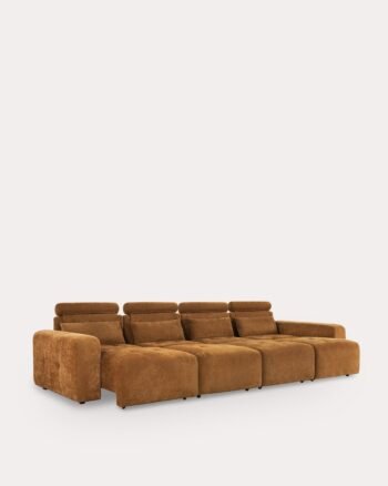 Elektrinė išskleidžiama sofa TORNES, 4 vietų, 508 cm