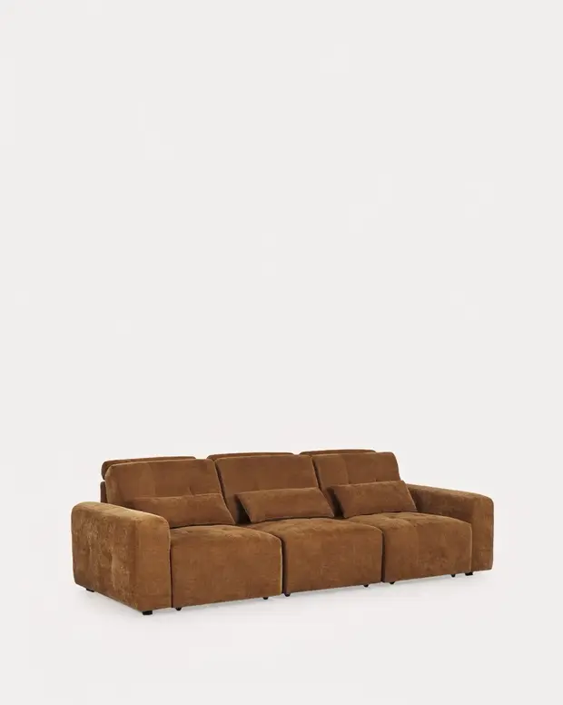Elektrinė išskleidžiama sofa TORNES, 3 vietų, 381 cm