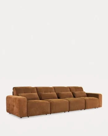 Elektrinė išskleidžiama sofa TORNES, 4 vietų, 508 cm