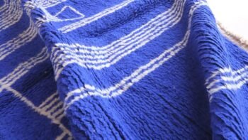 Graphic and contemporary Berber wool rug