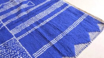 Graphic and contemporary Berber wool rug