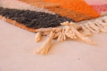 Graphic and original Berber rug, pure wool