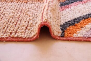 Graphic and original Berber rug, pure wool