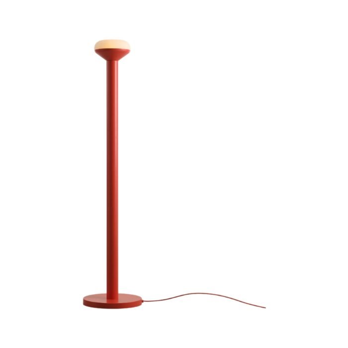 Grindinis šviestuvas TORO FLOOR CORAL RED, ⌀30xH133 cm