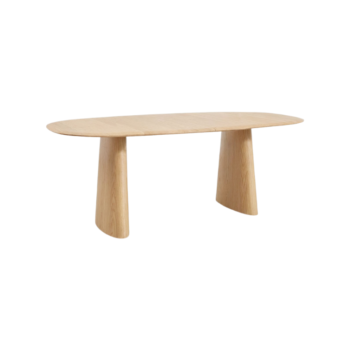 Išskleidžiamas valgomojo stalas LUNARO, šviesaus medžio