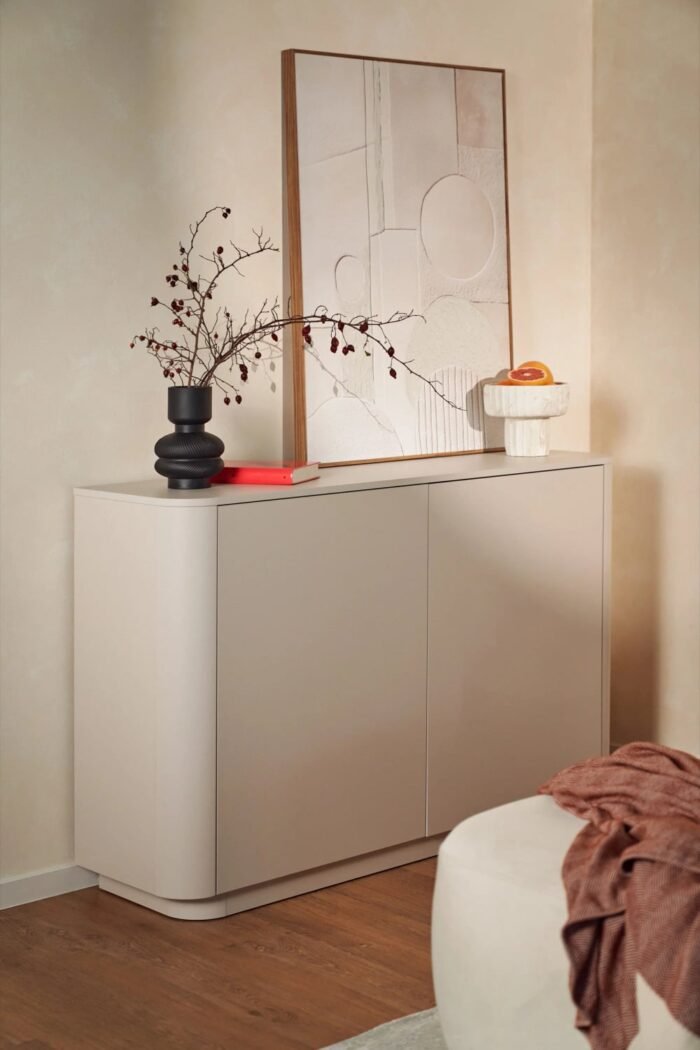 Komoda VARNA su 2 durelėmis, 140 cm