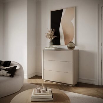 Komoda VARNA su 3 stalčiais, 100 cm