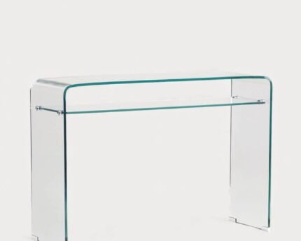 Konsolinis staliukas ENDIL, 110x36 cm, skaidrus