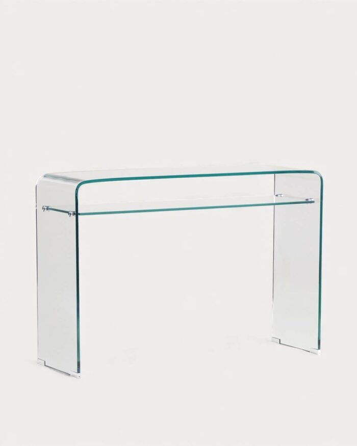 Konsolinis staliukas ENDIL, 110x36 cm, skaidrus