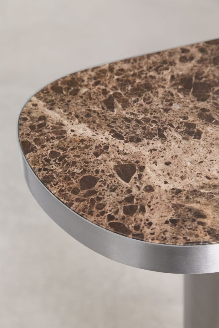 Konsolinis staliukas FERTRIX, 120x40 cm, rudo Emperador marmuro
