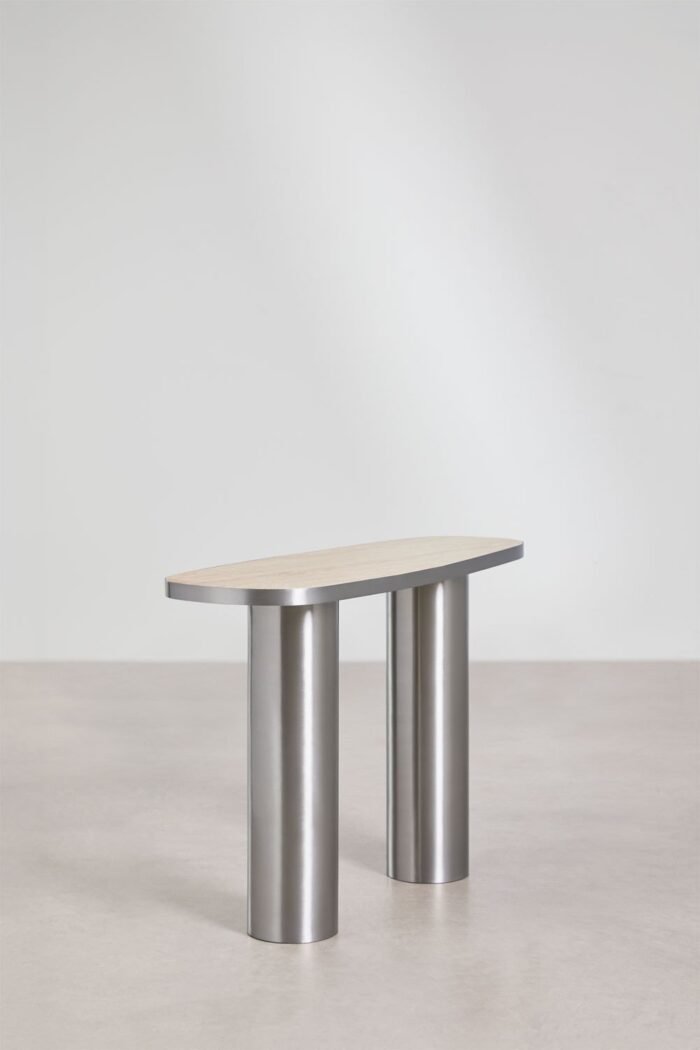 Konsolinis staliukas FERTRIX, 120x40 cm, travertino