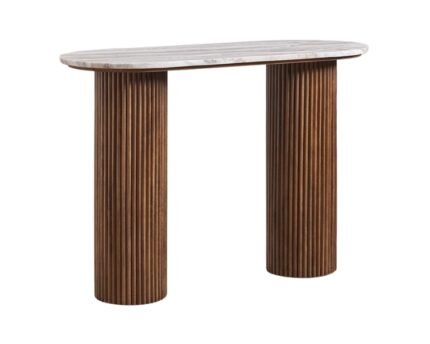 Konsolinis staliukas GISELDA, 110x45 cm, rudo Toronto marmuro