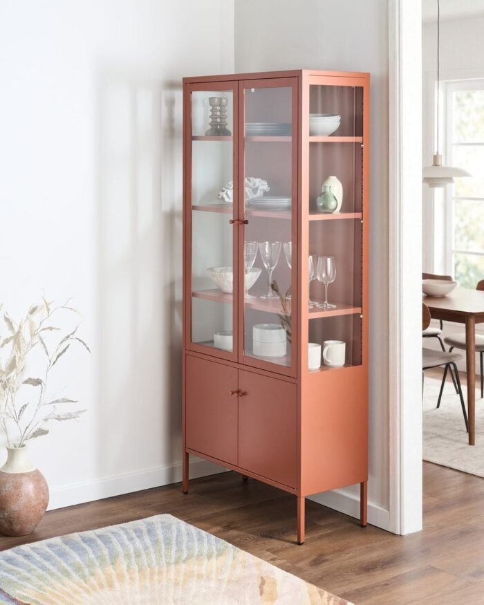 Metalinė vitrina BRIONA, 180 cm