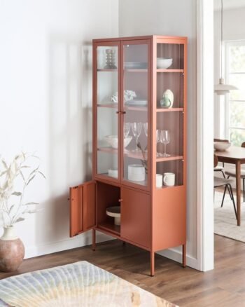 Metalinė vitrina BRIONA, 180 cm
