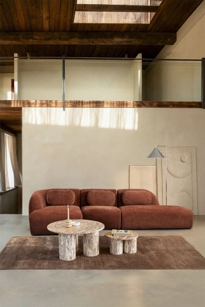 Modulinė sofa HOLMEN su dviem gultais, 4 dalys, 318 cm