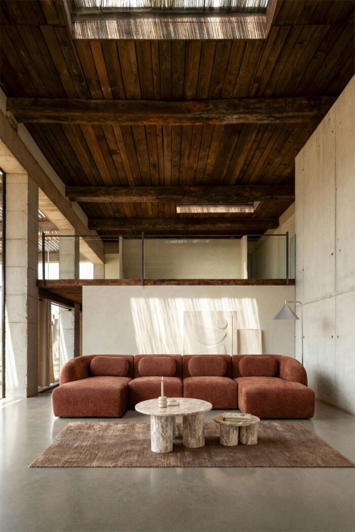 Modulinė sofa HOLMEN su dvigubu gultu, 4 dalys, 356 cm