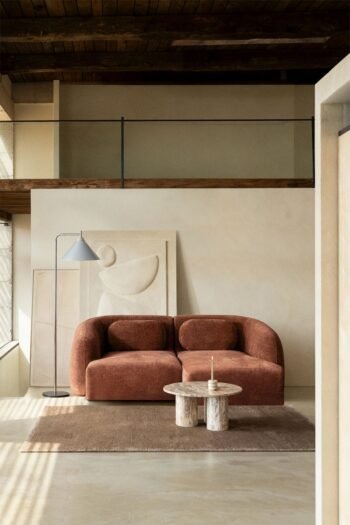 Modulinė sofa HOLMEN su gultu dešinėje, 2 dalys, 200 cm
