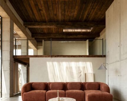 Modulinė sofa HOLMEN su gultu dešinėje, 4 dalys, 356 cm
