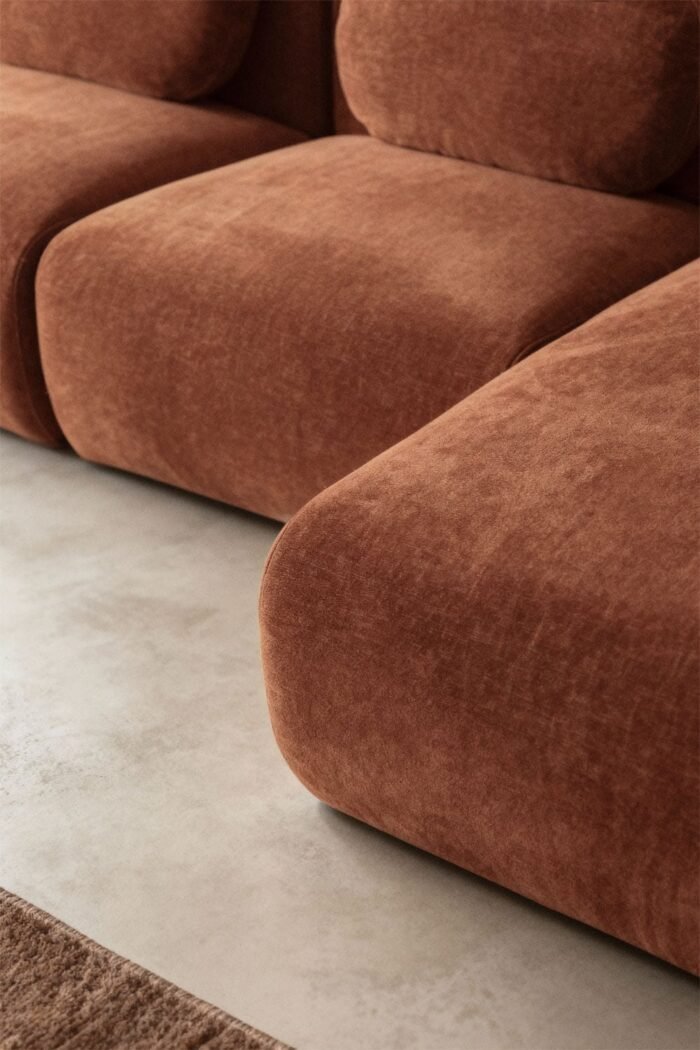 Modulinė sofa HOLMEN su gultu dešinėje, 4 dalys, 356 cm
