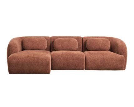 Modulinė sofa HOLMEN su gultu kairėje, 3 dalys, 278 cm