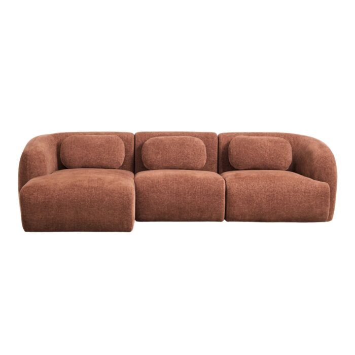 Modulinė sofa HOLMEN su gultu kairėje, 3 dalys, 278 cm