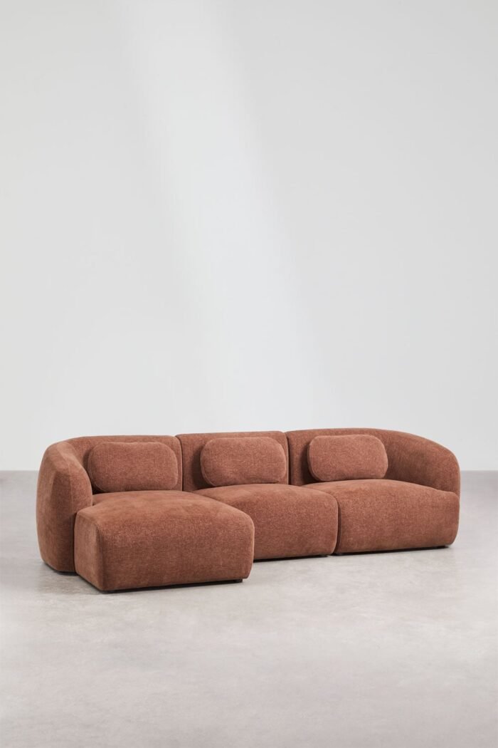 Modulinė sofa HOLMEN su gultu kairėje, 3 dalys, 278 cm