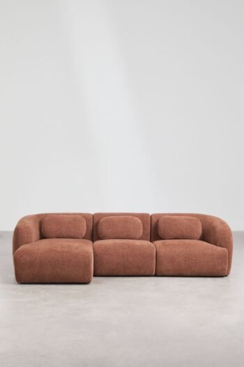 Modulinė sofa HOLMEN su gultu kairėje, 3 dalys, 278 cm