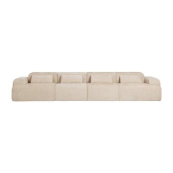 Modulinė sofa NORDBY, 4 dalys su 2 kampiniais ir 2 viduriniais, 380 cm