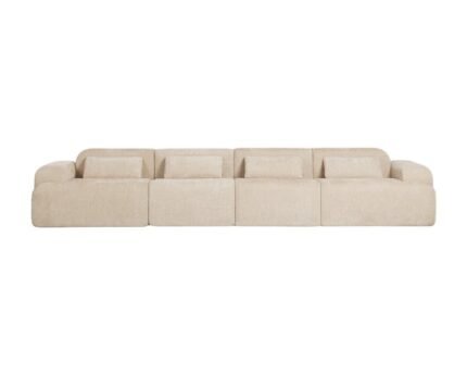 Modulinė sofa NORDBY, 4 dalys su 2 kampiniais ir 2 viduriniais, 380 cm