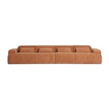 Modulinė sofa NORDBY, 4 dalys su 2 kampiniais ir 2 viduriniais, 380 cm
