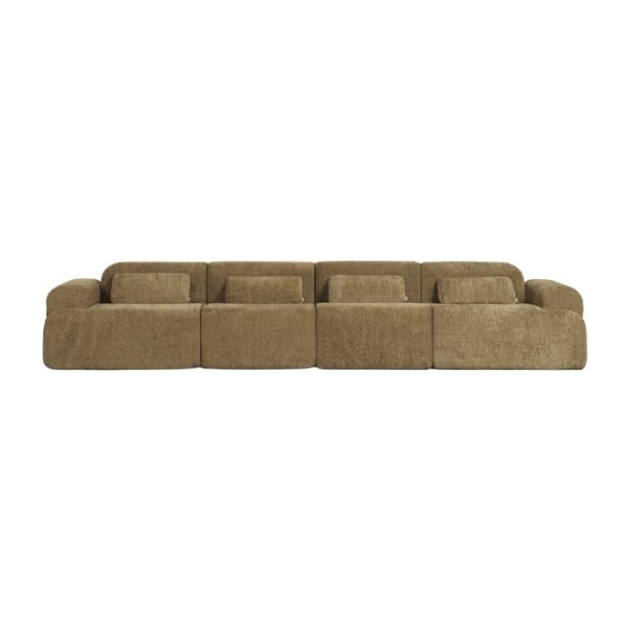 Modulinė sofa NORDBY, 4 dalys su 2 kampiniais ir 2 viduriniais, 380 cm