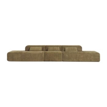 Modulinė sofa NORDBY su 2 gultais, 3 dalys, 420 cm