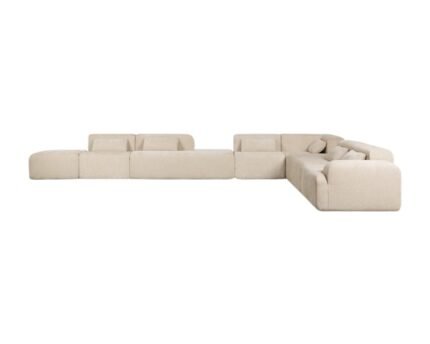 Modulinė sofa NORDBY su gultu, 6 dalys, 510 cm