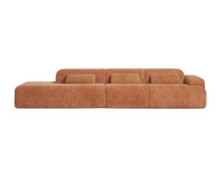 Modulinė sofa NORDBY su gultu ir viduriniu moduliu, 3 dalys, 360 cm