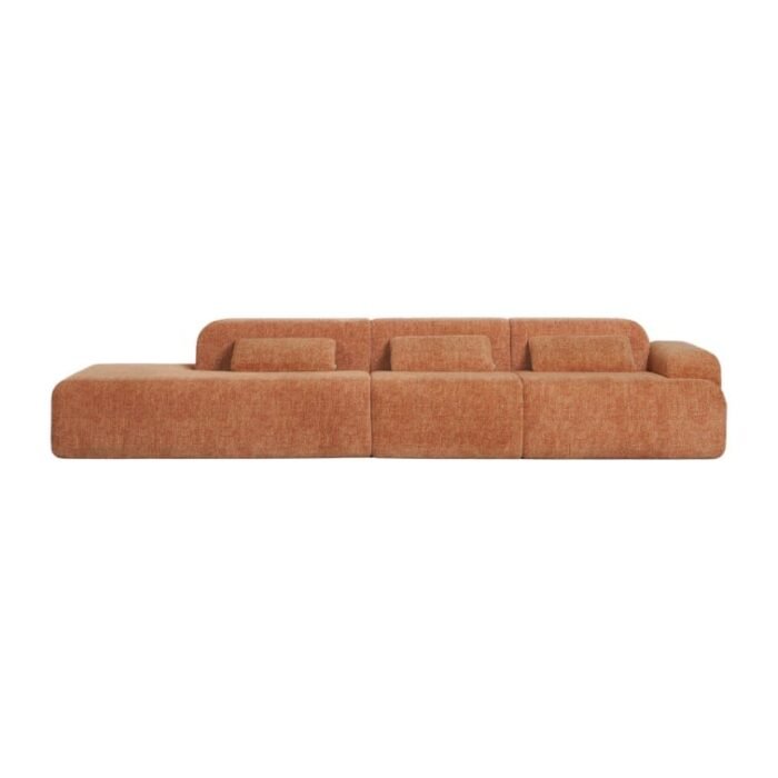 Modulinė sofa NORDBY su gultu ir viduriniu moduliu, 3 dalys, 360 cm