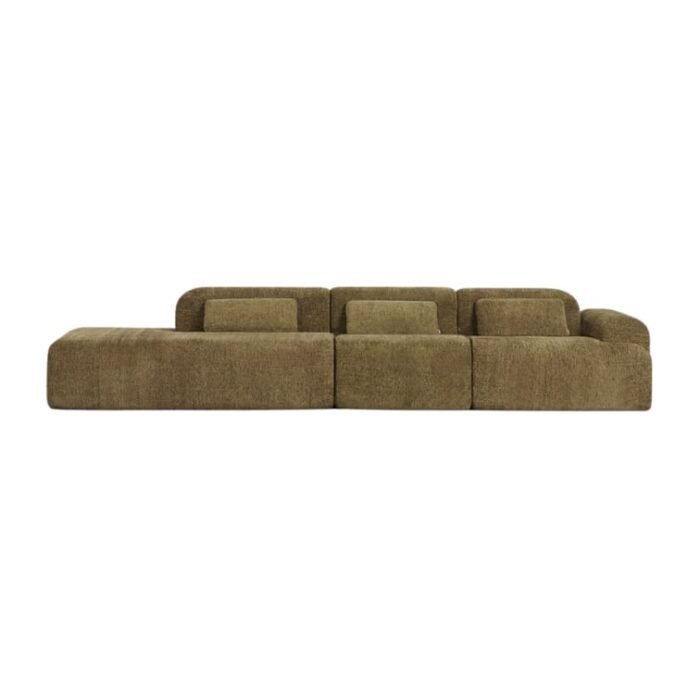 Modulinė sofa NORDBY su gultu ir viduriniu moduliu, 3 dalys, 360 cm