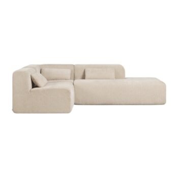 Modulinė sofa NORDBY su gultu, kampiniu ir viduriniu moduliu, 3 dalys, 270 cm