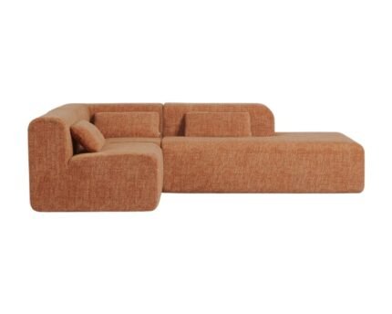 Modulinė sofa NORDBY su gultu, kampiniu ir viduriniu moduliu, 3 dalys, 270 cm