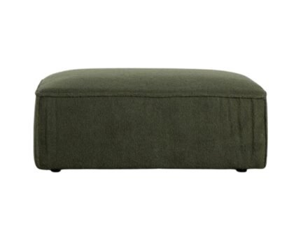 Modulinės sofos HALDEN pufo modulis, 76 cm — Samanų žalia (bouclé)
