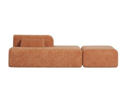 Modulinis fotelis NORDBY su gultu ir pufu, 250 cm
