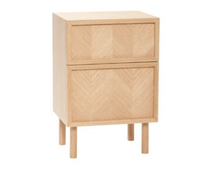 Naktinė spintelė HERRINGBONE, ąžuolo