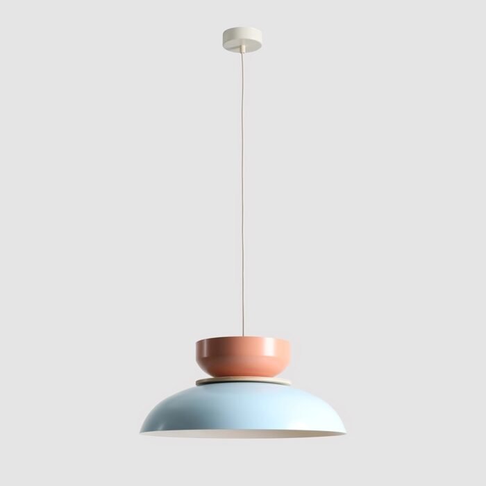 Pakabinamas šviestuvas ALDO BABY BLUE + CORAL — 1
