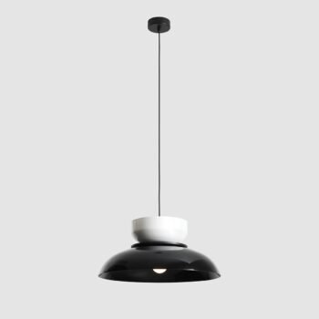 Pakabinamas šviestuvas ALDO BLACK GLOSS + WHITE GLOSS — 1
