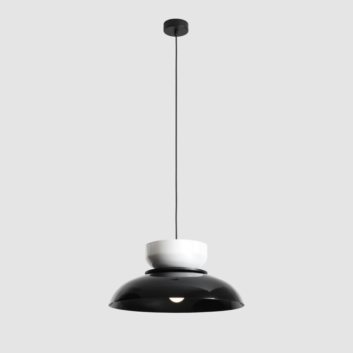 Pakabinamas šviestuvas ALDO BLACK GLOSS + WHITE GLOSS — 1