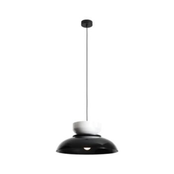 Pakabinamas šviestuvas ALDO BLACK GLOSS + WHITE GLOSS