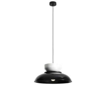 Pakabinamas šviestuvas ALDO BLACK GLOSS + WHITE GLOSS